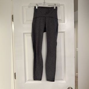 Lululemon Train Times 7/8 Leggings - Heathered Black